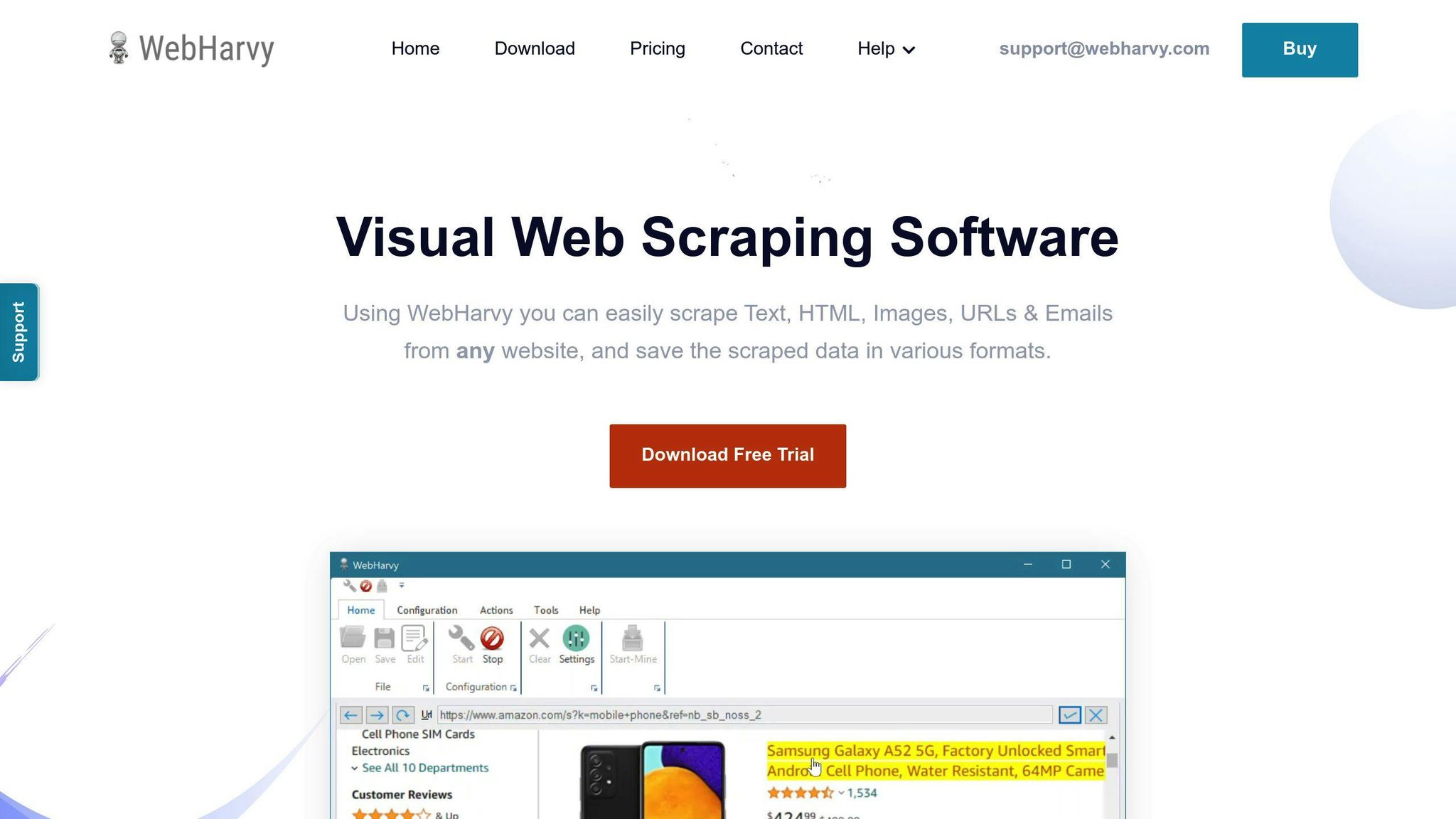 WebHarvy