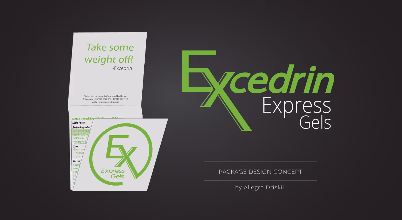 Excedrin to go concept design by Allegra Designs