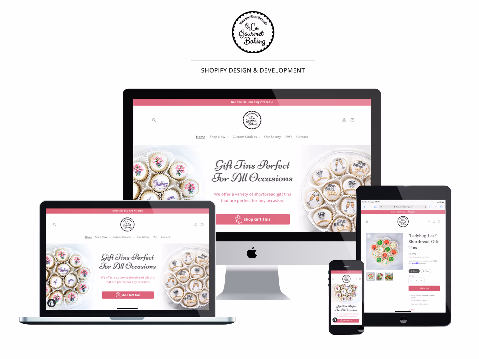 Le Gourmet Shopify Website Design