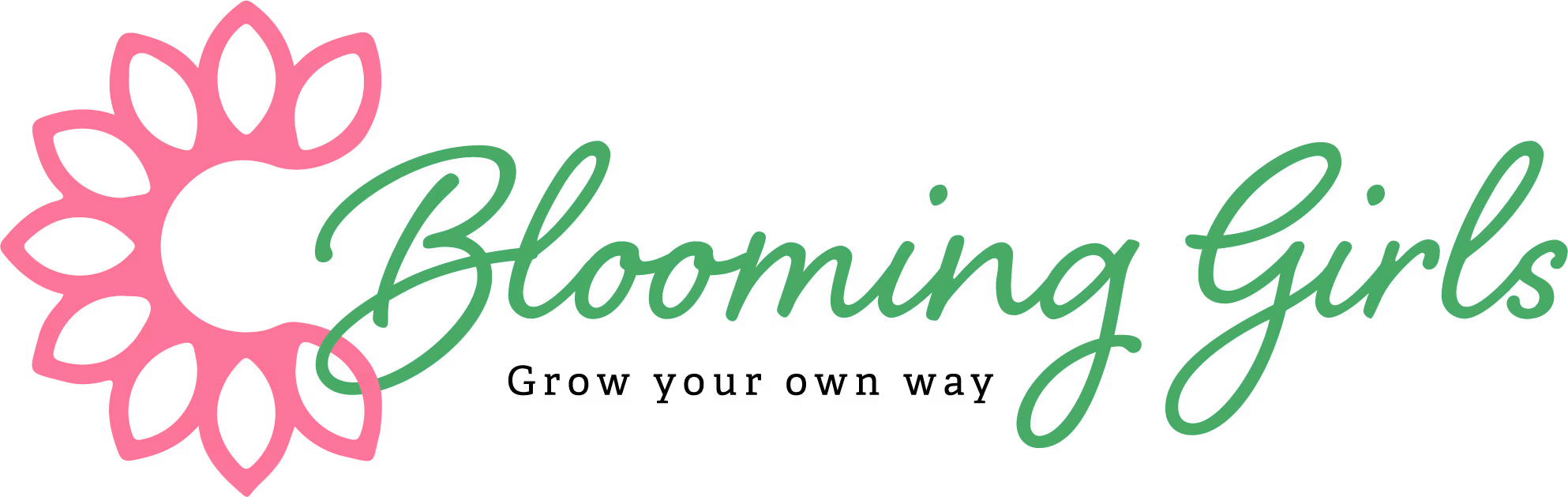 Blooming Girls logo design by Allegra Designs