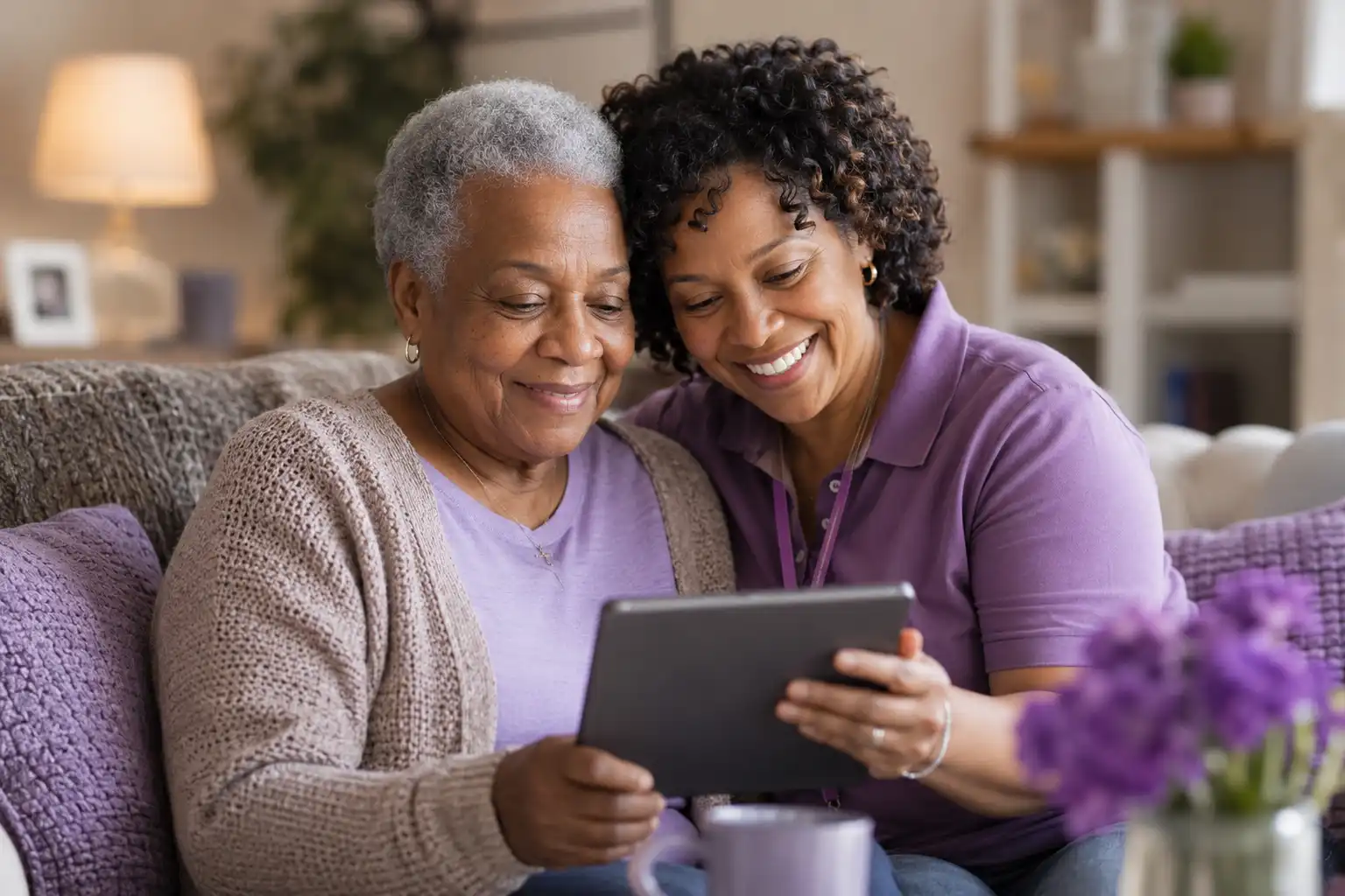 Family caregiver supporting a loved one at home