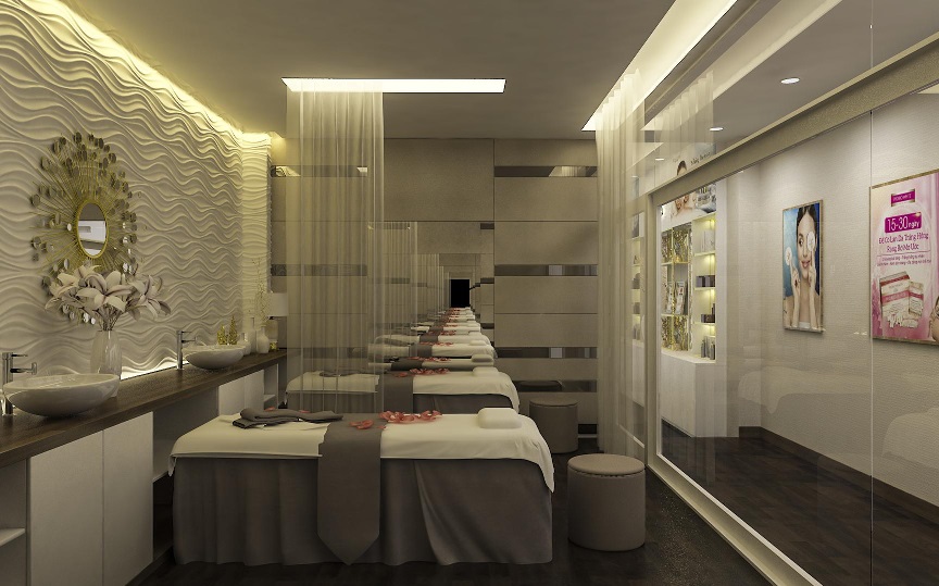 trang trí spa tiệm nail hợp phong thủy