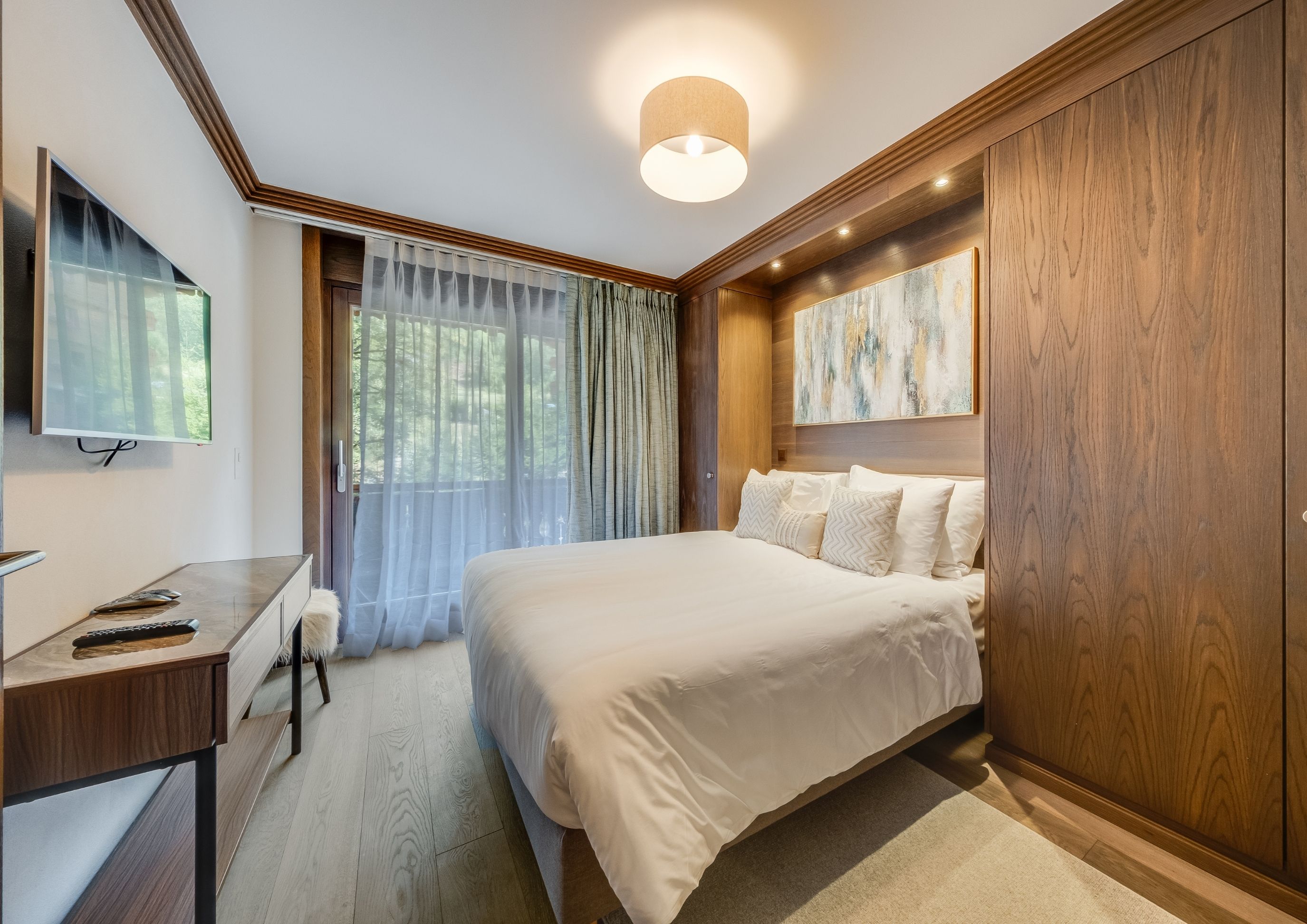 Photo of a double room at the Résidence Famille du Chalet Royalp