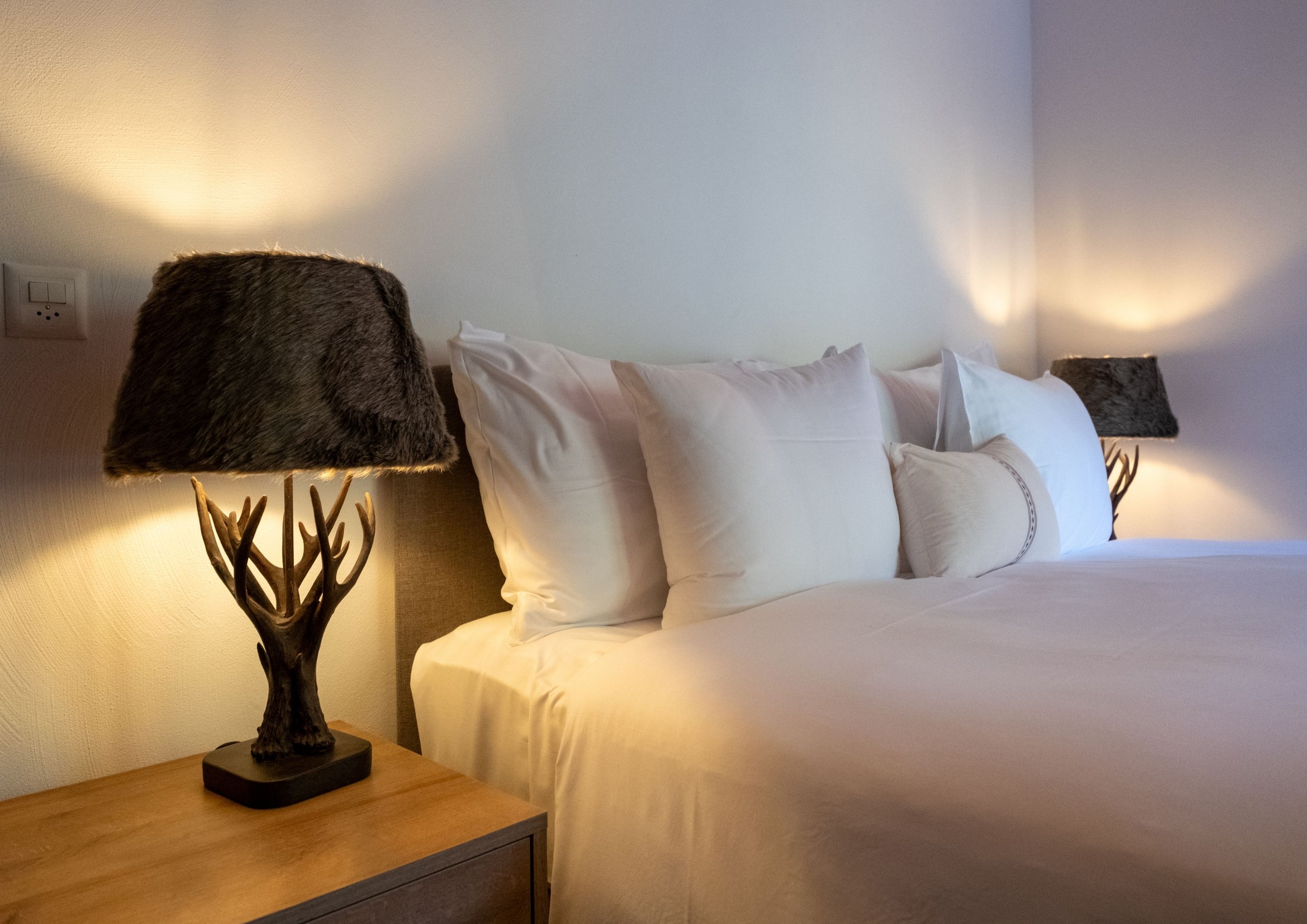 Photo of a double room at the Résidence Famille du Chalet Royalp