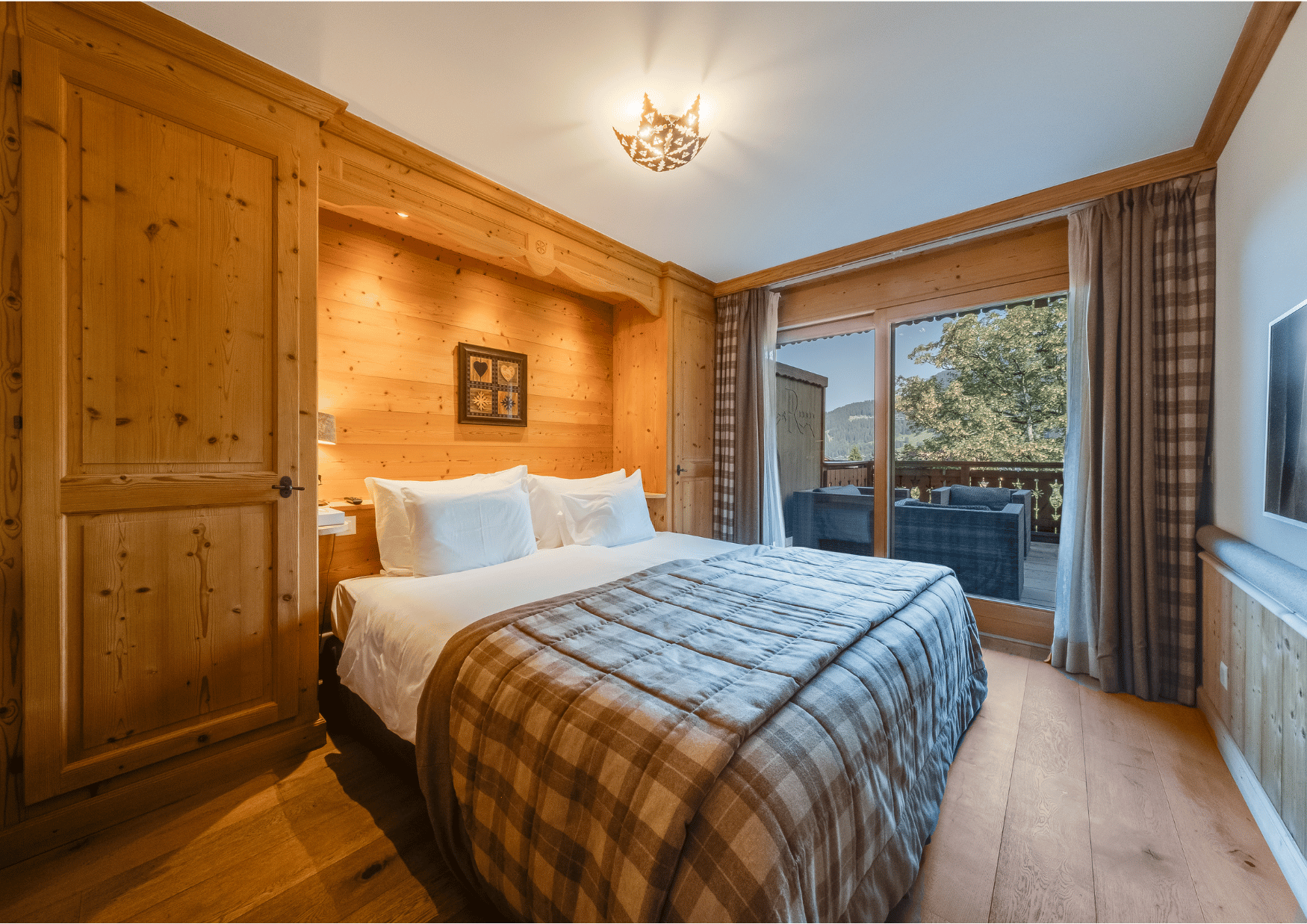 Chambre de la Résidence Junior 12 d au Chalet Royalp à Villars