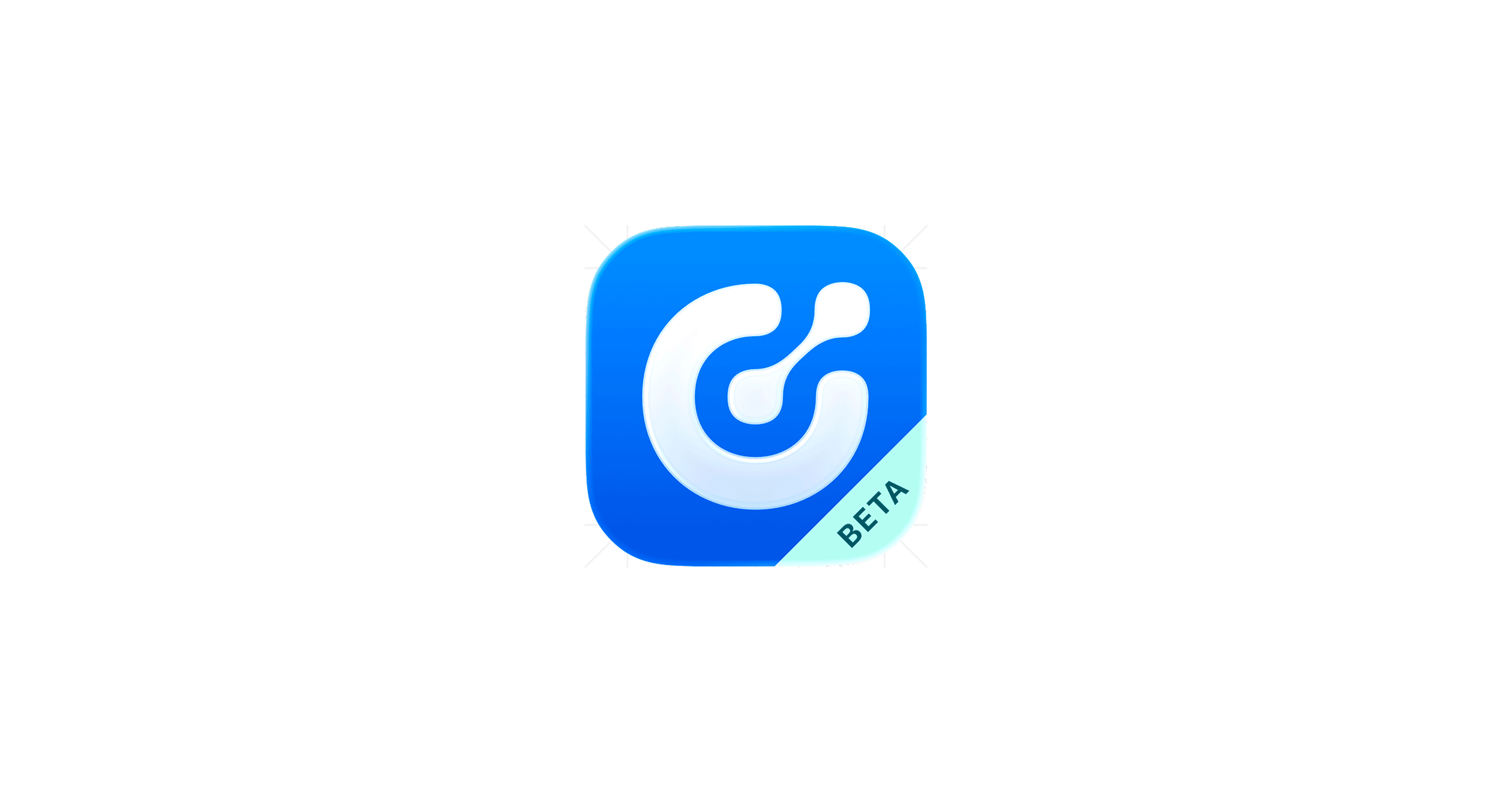 The Hæfen app icon, white mark on blue, with a BETA corner ribbon.