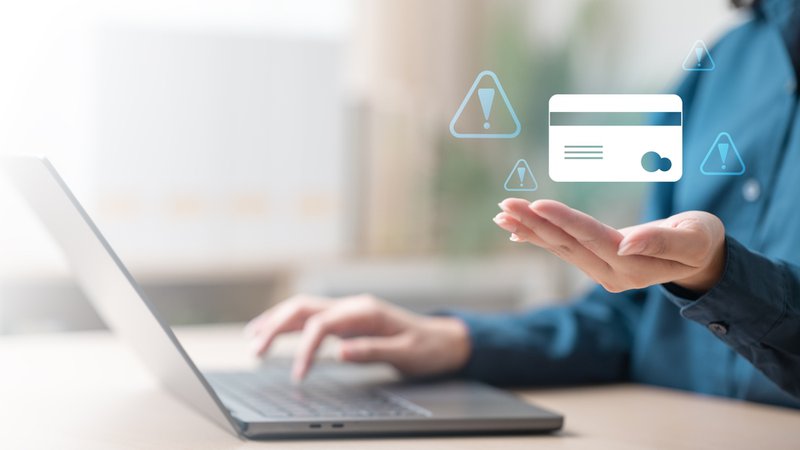 Scammer about to perform payment fraud.