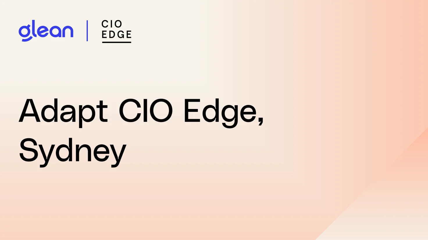 Adapt CIO Edge, Sydney