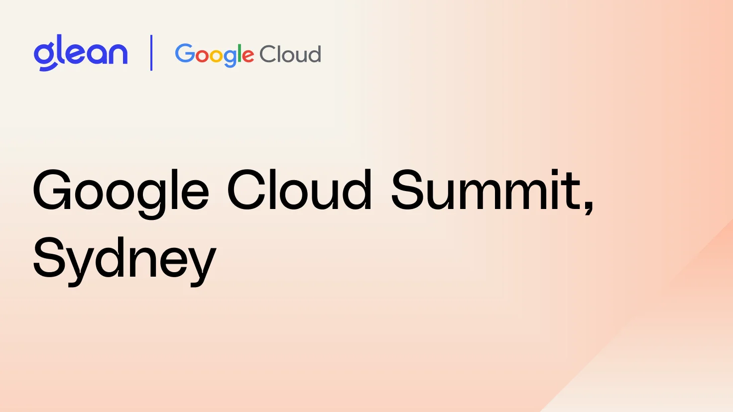 Google Cloud Summit, Sydney