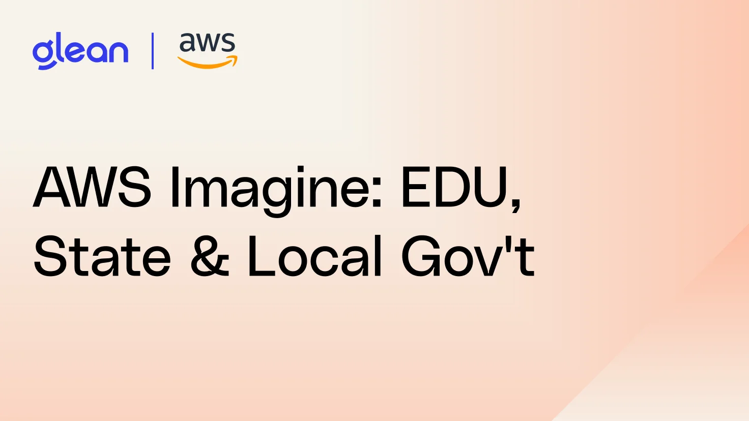 AWS Imagine: EDU, State & Local Gov't