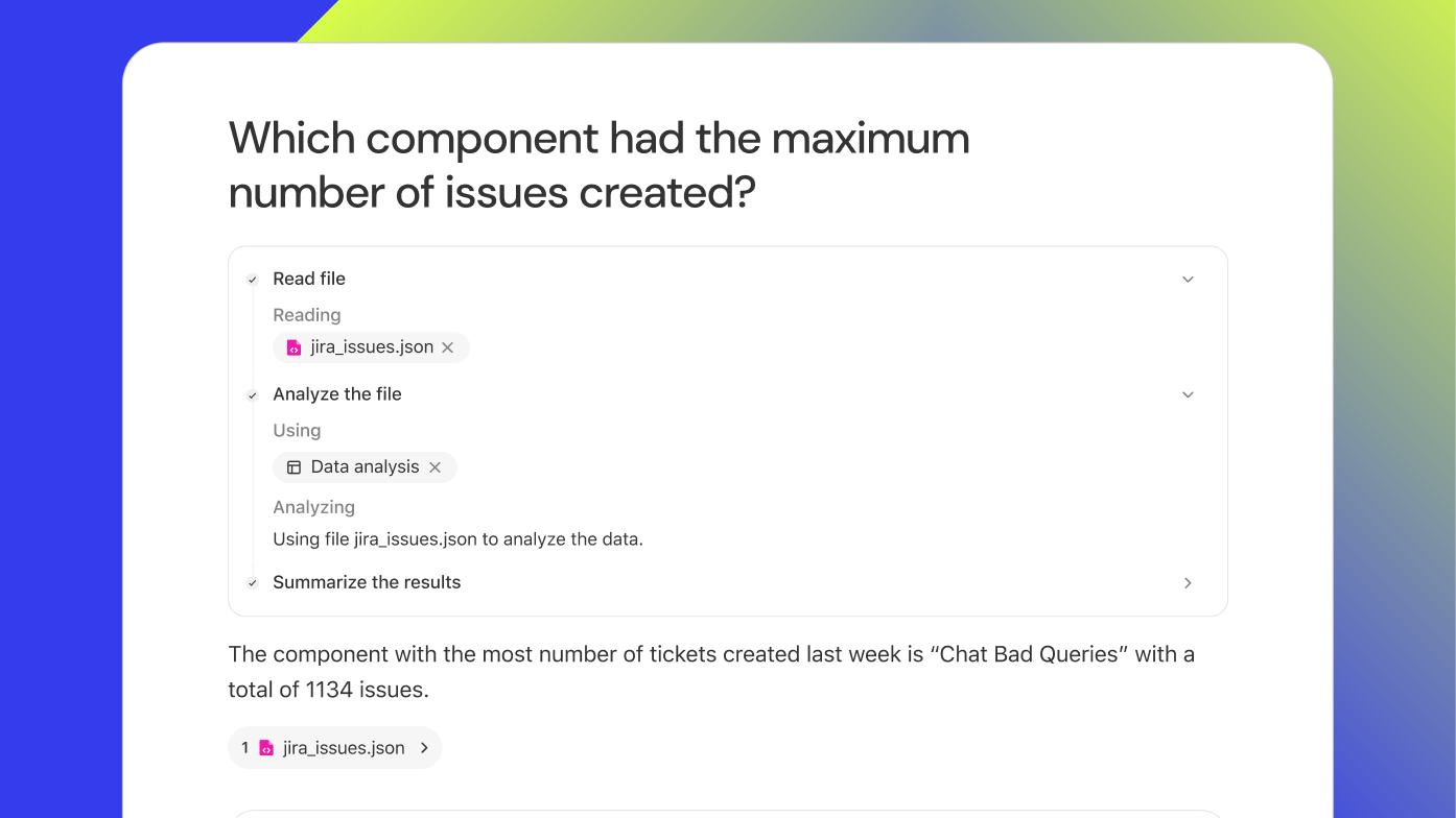 Glean supports Jira JQL actions