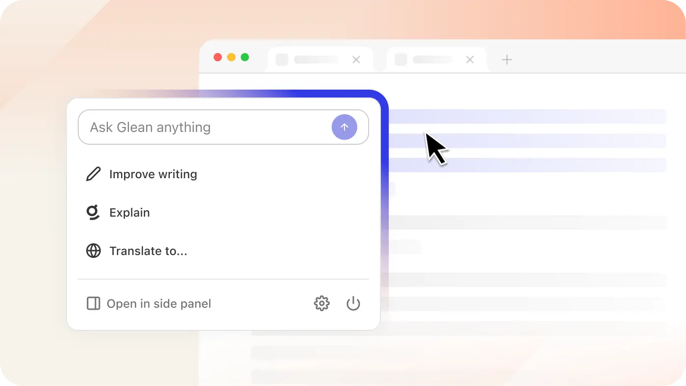 Glean companion connects your docs to company knowledge