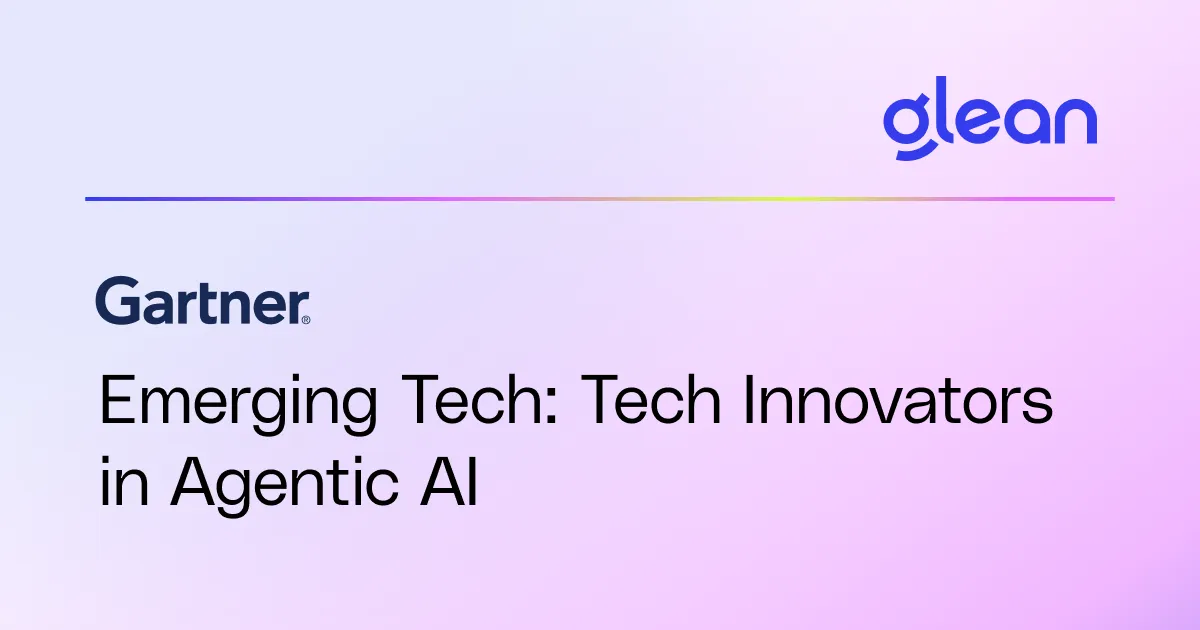 Glean: An Emerging Tech Innovator in Agentic AI