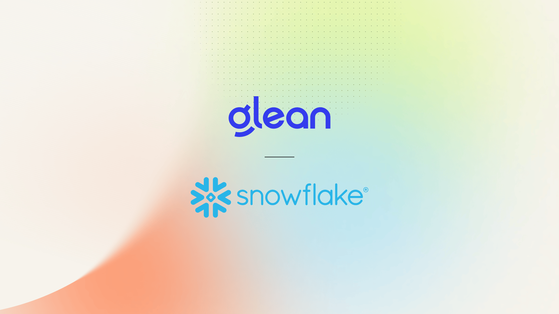 Glean and Snowflake Intelligence combines Snowflake data with enterprise context to deliver actionable insights