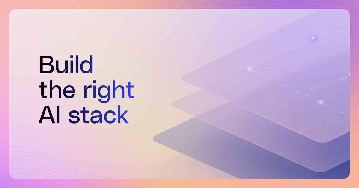 Generative AI for software engineers: How to build the right AI stack