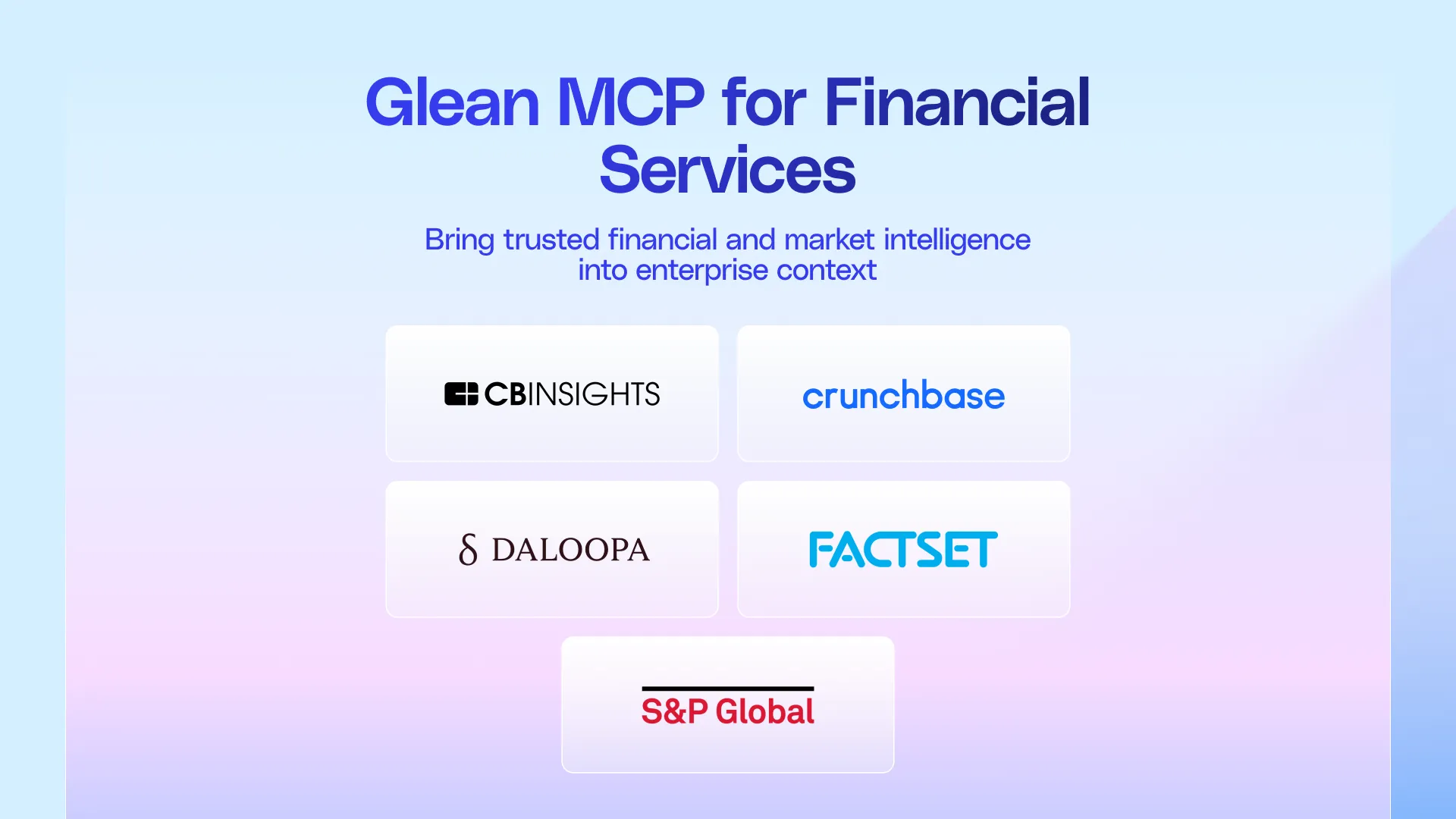 Glean élargit son écosystème MCP pour les services financiers afin d'intégrer une intelligence de marché fiable au contexte d'entreprise