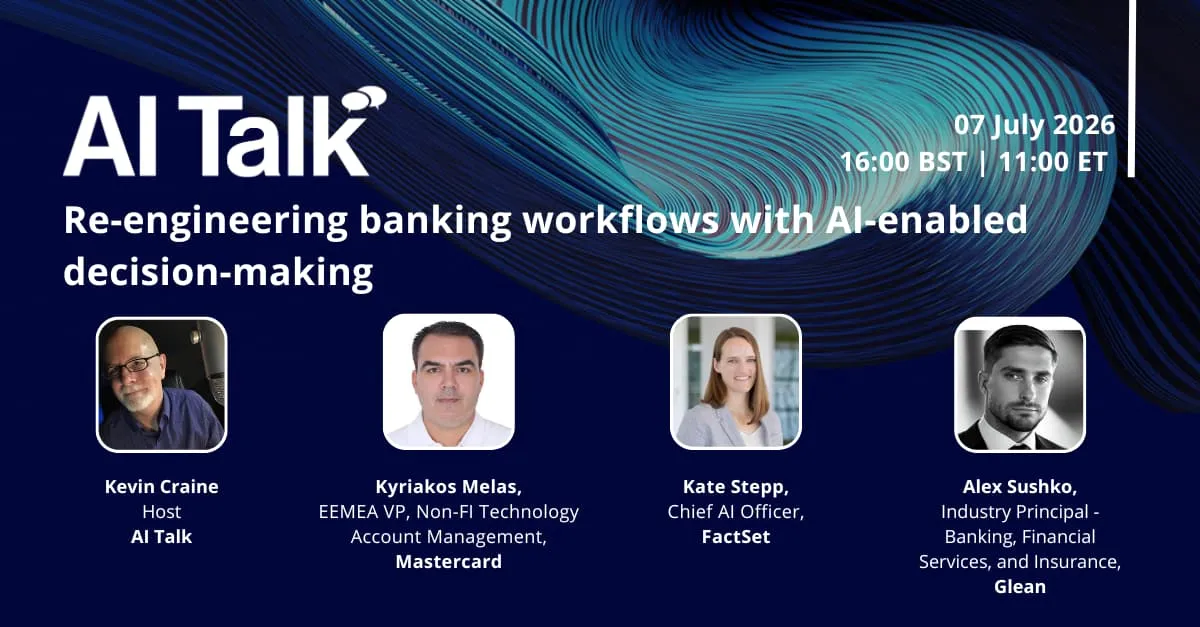 Re-engineering banking workflows with AI-enabled decision-making