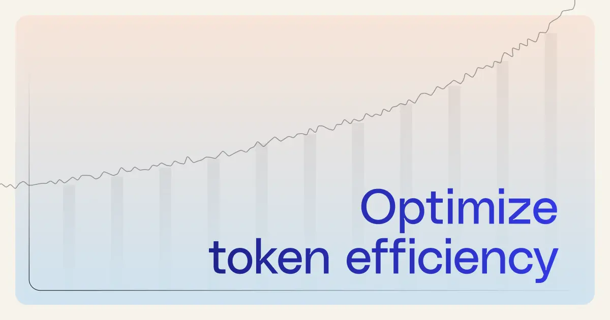 How to optimize token efficiency in agentic systems