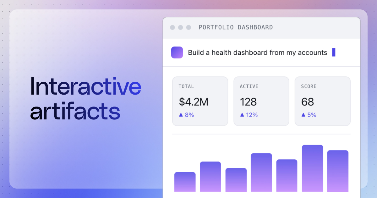 Glean interactive artifacts: Bring any idea to life, grounded in your enterprise knowledge
