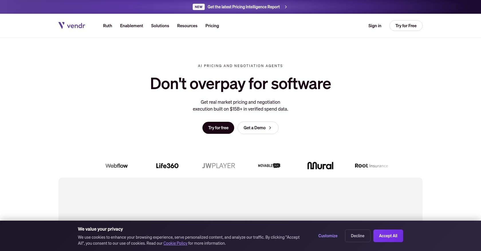 Vendr Screenshot