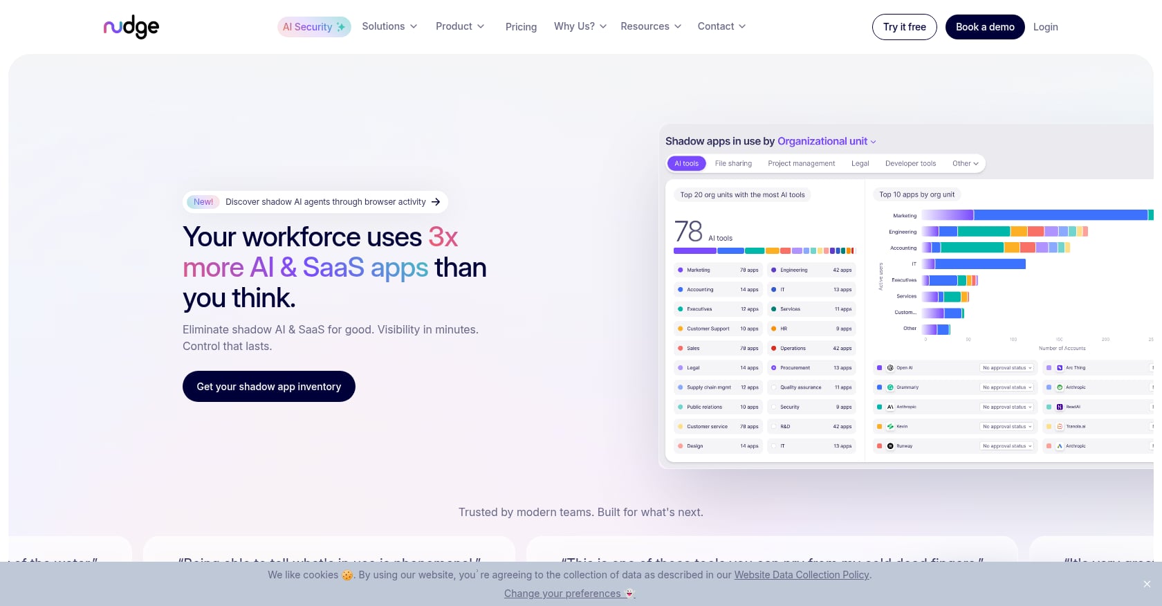 Nudge Security Screenshot