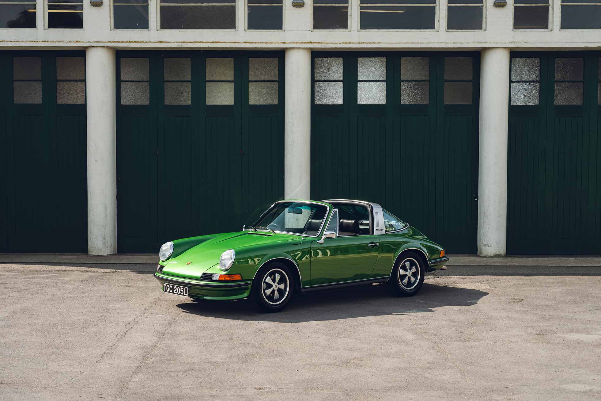 For sale 1973 Porsche 911S Targa. Sports Purpose Porsche Specialists. Bicester Heritage, Bicester, Oxon, Oxfordshire, UK