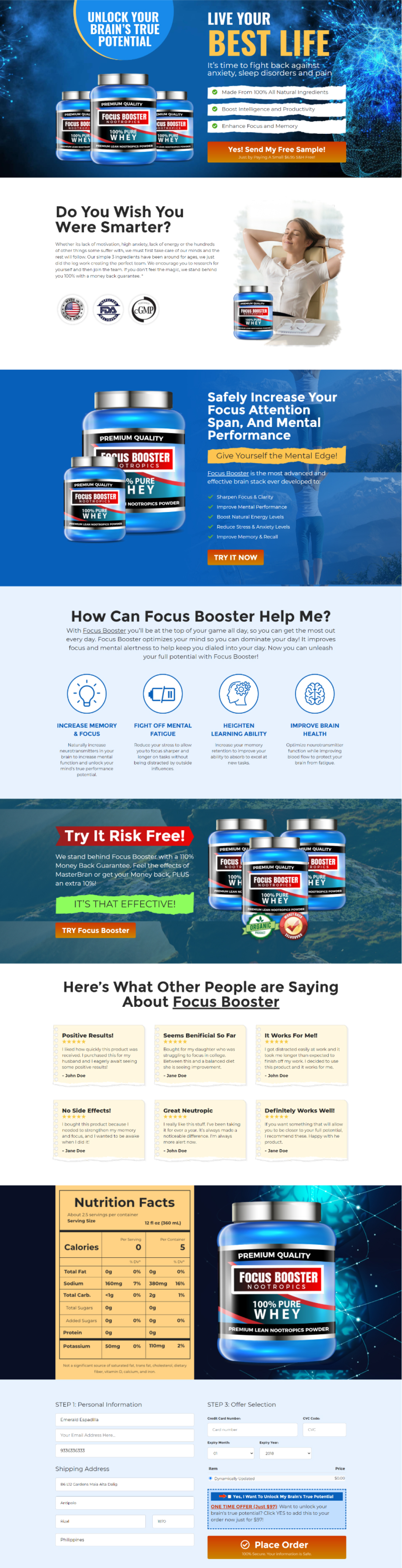 A screenshot of web page