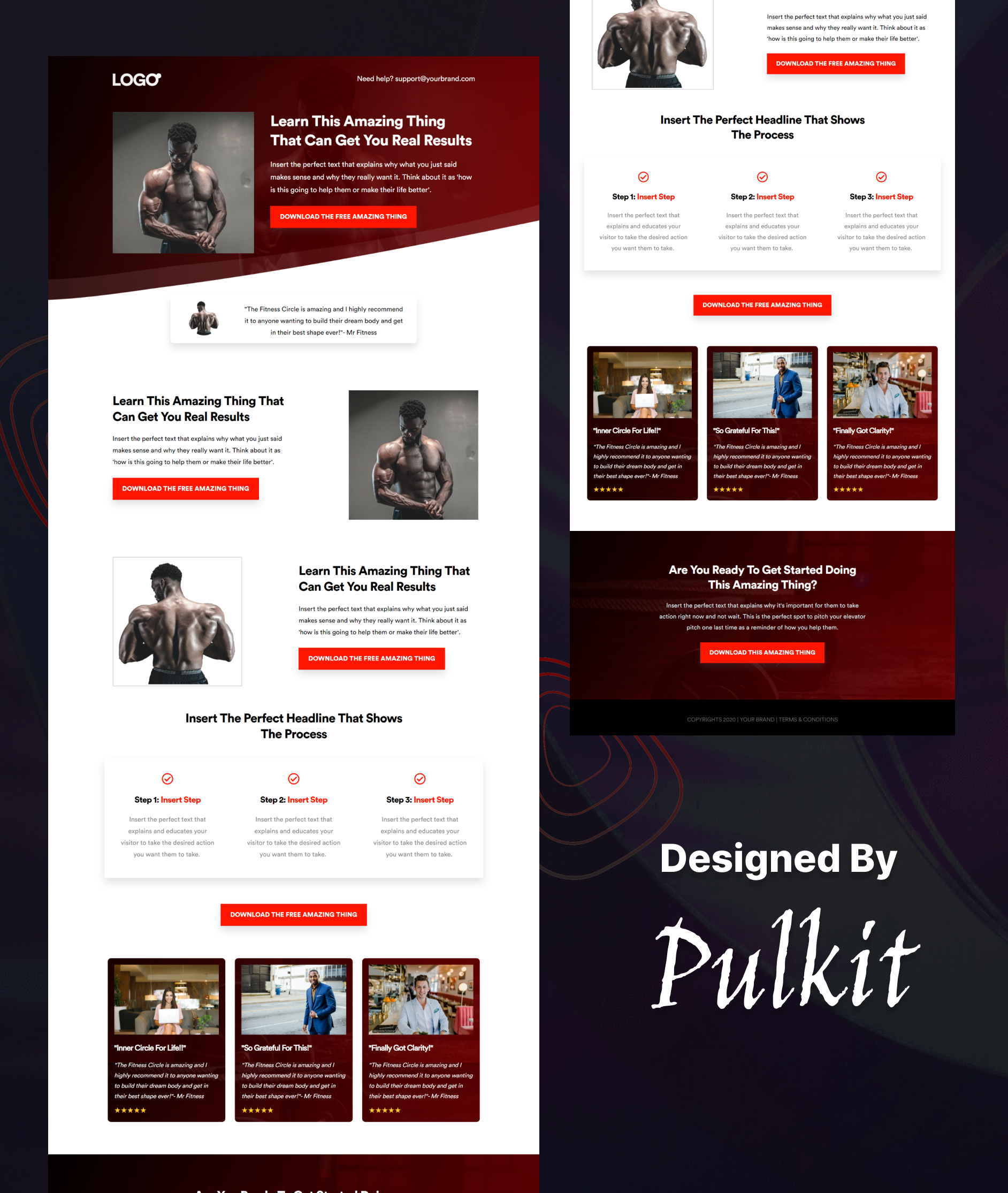 A mockup of a project