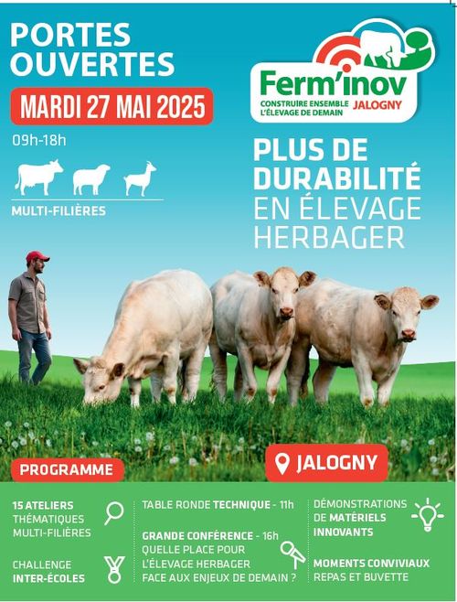 Portes Ouvertes Ferm'Inov - Plus de durabilité en élevage herbager