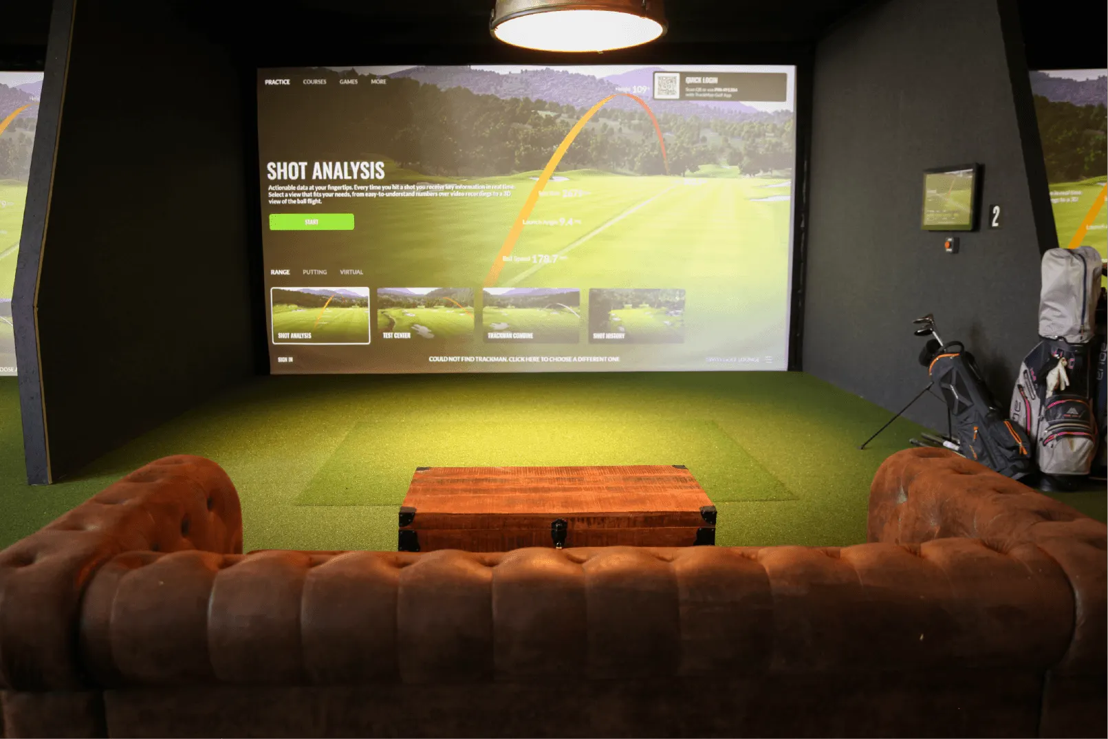 swiss golf lounge indoor golf lounge trackman