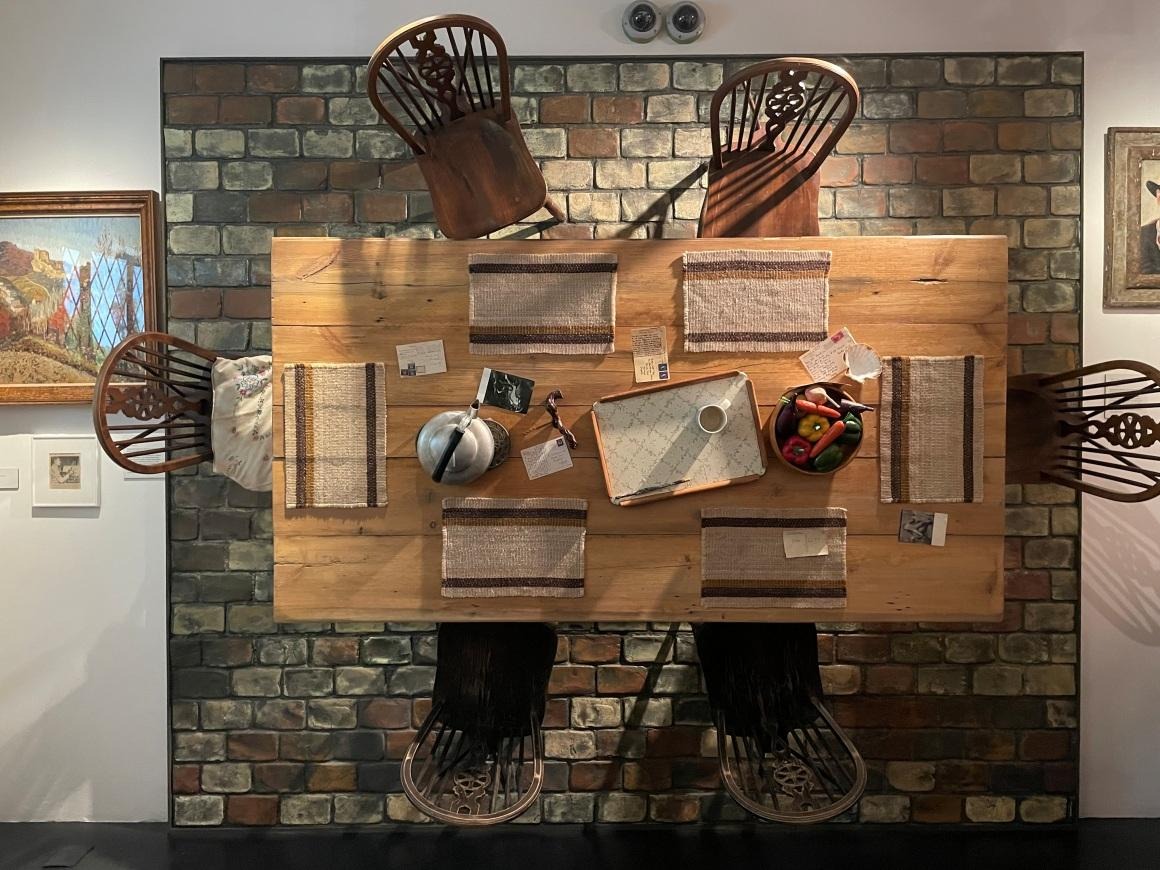 C:\Users\Elo\OneDrive\Documents\GO WITH YAMO ARTICLES\'Benton End A Paradise of Pollen and Paint' - dining table.jpeg