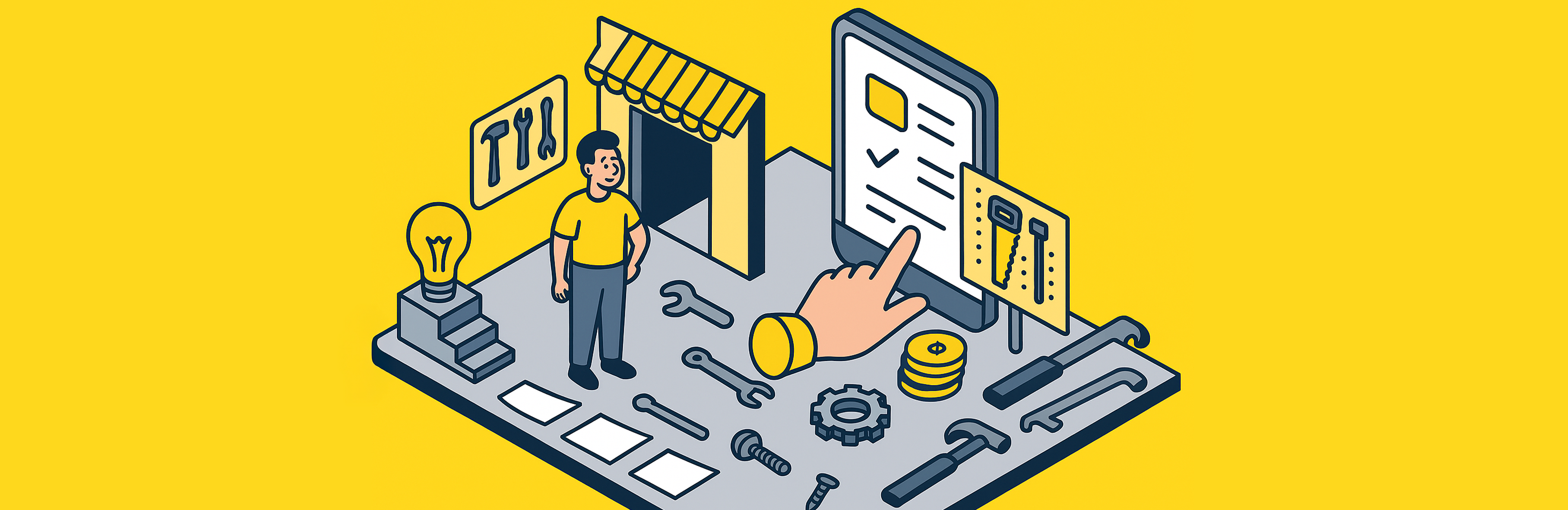 Usuario de Treinta llevando su inventario con un sistema