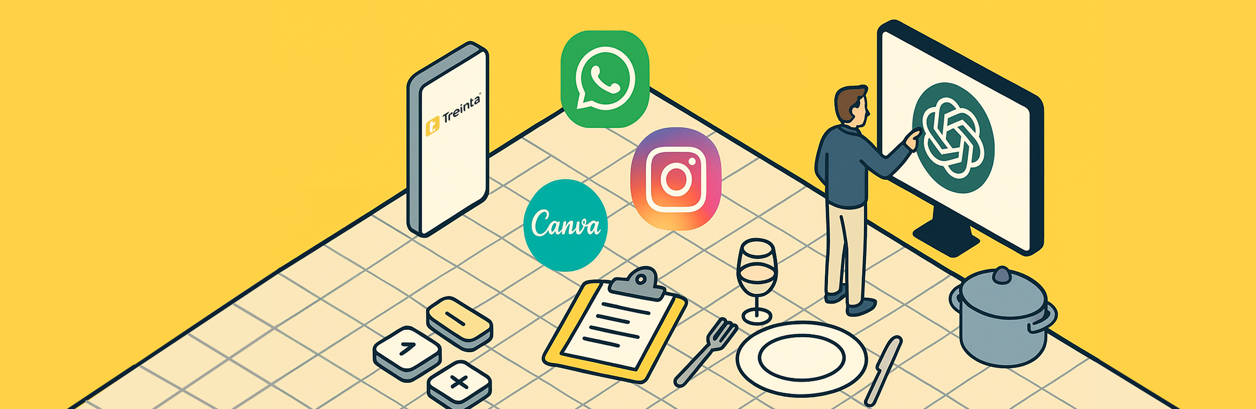 Usuario de Treinta llevando su inventario con un sistema