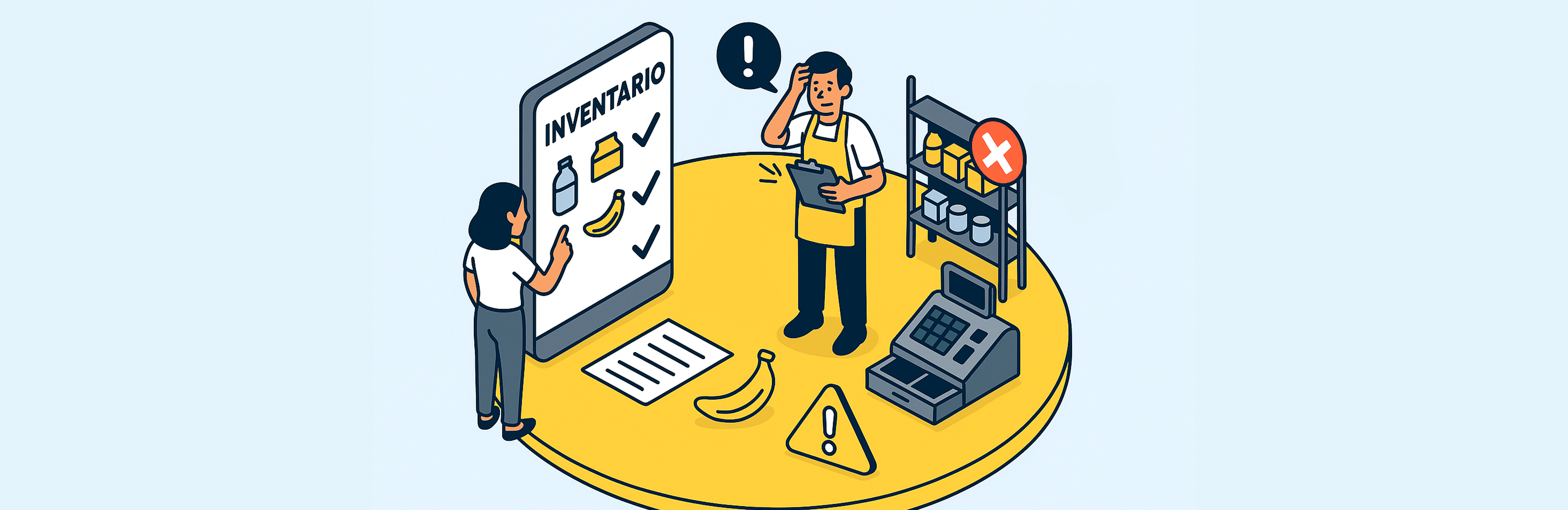 Usuario de Treinta llevando su inventario con un sistema