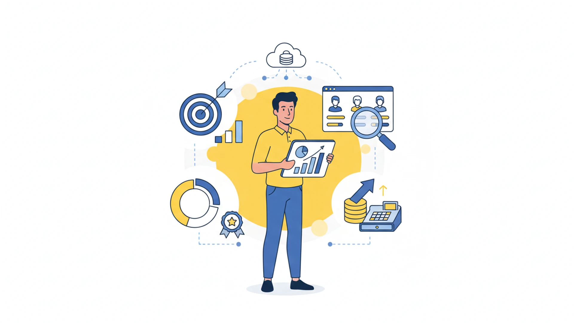 Portada del artículo sobre medición del rendimiento de empleados mediante reportes de ventas efectivos.