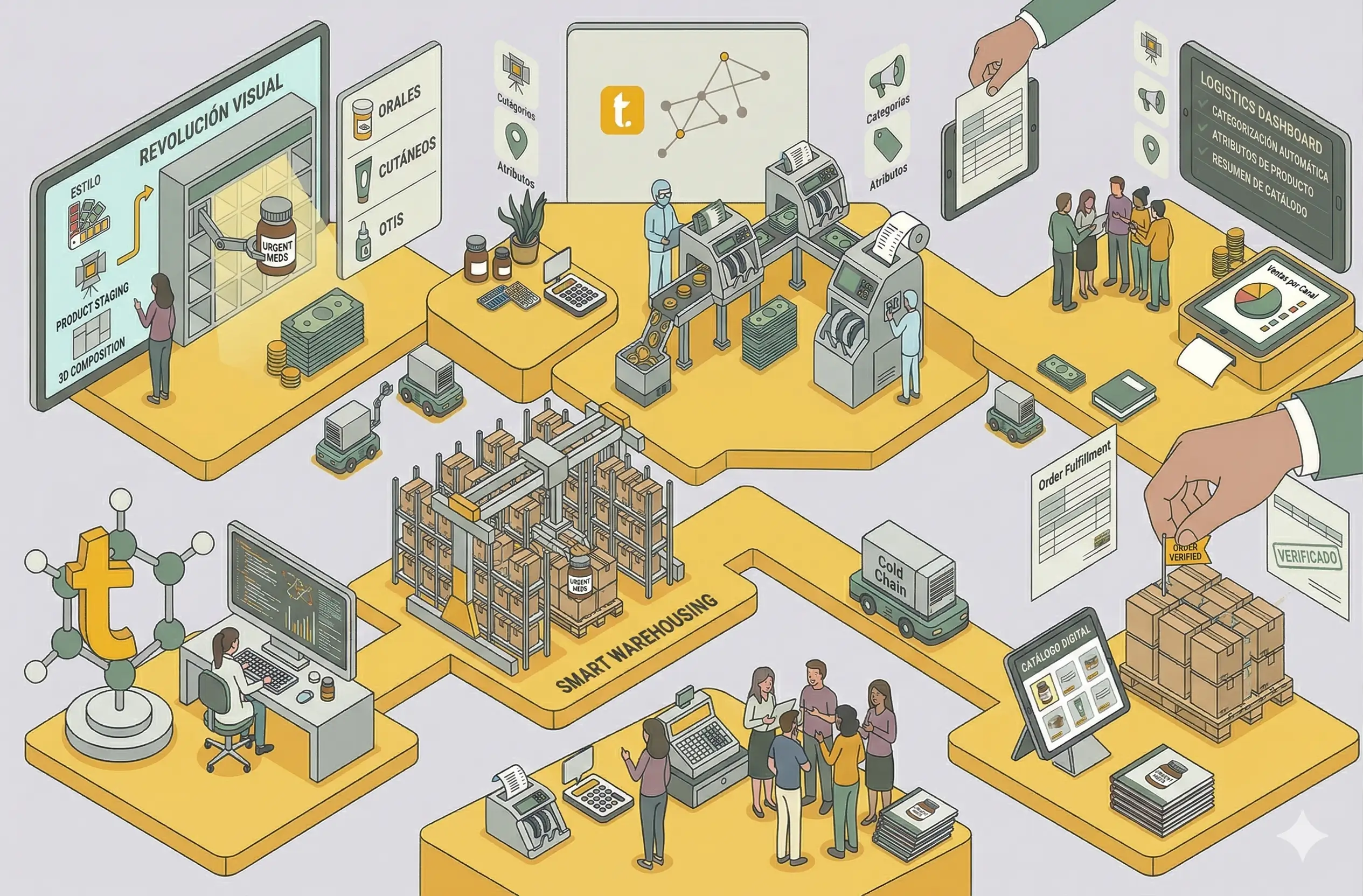 Usuario de Treinta llevando su inventario con un sistema