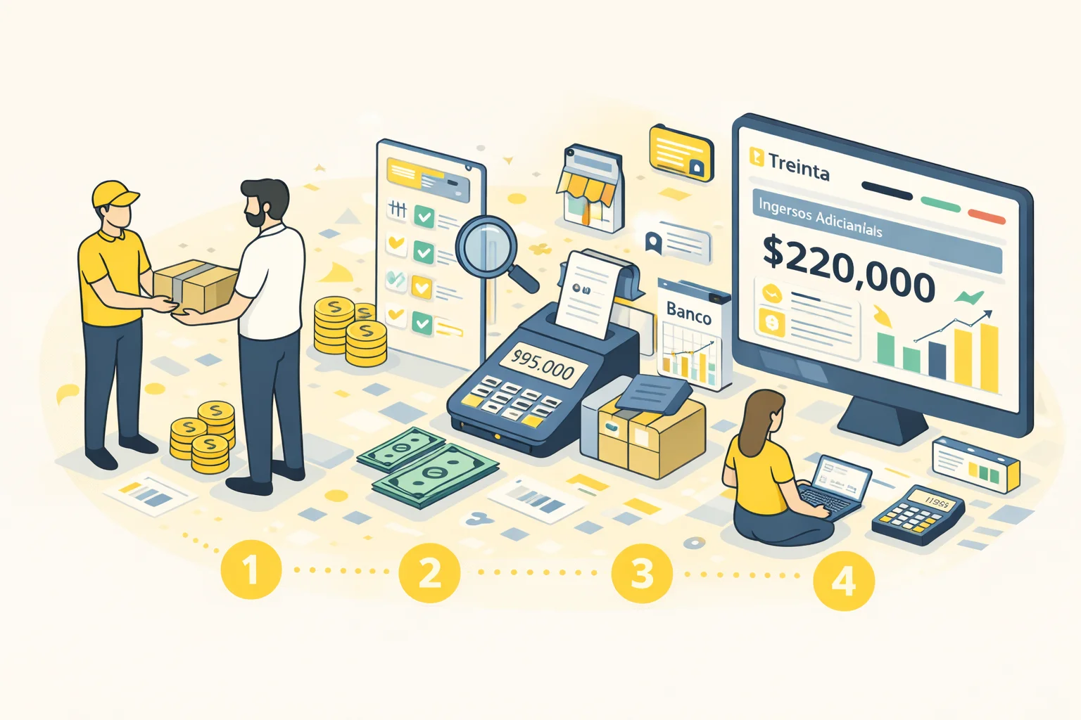 Cómo registrar ingresos adicionales