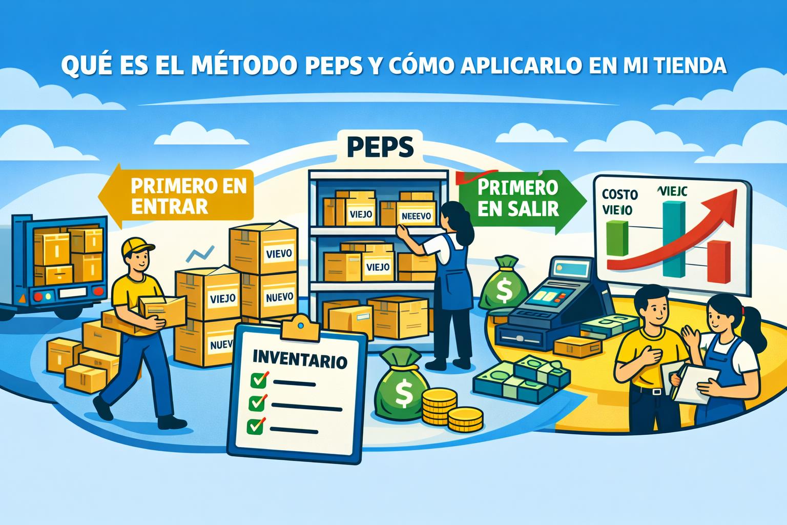 Usuario de Treinta llevando su inventario con un sistema