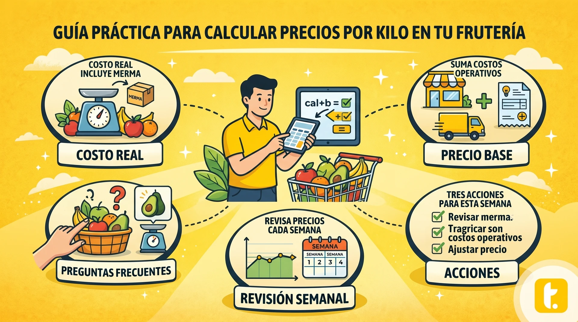 Usuario de Treinta llevando su inventario con un sistema
