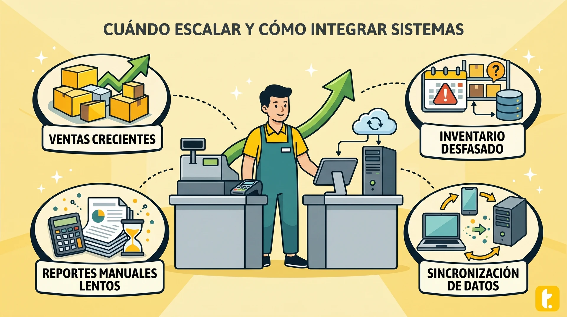 Señales operativas que indican la necesidad de integrar un software de gestión para optimizar procesos empresariales.