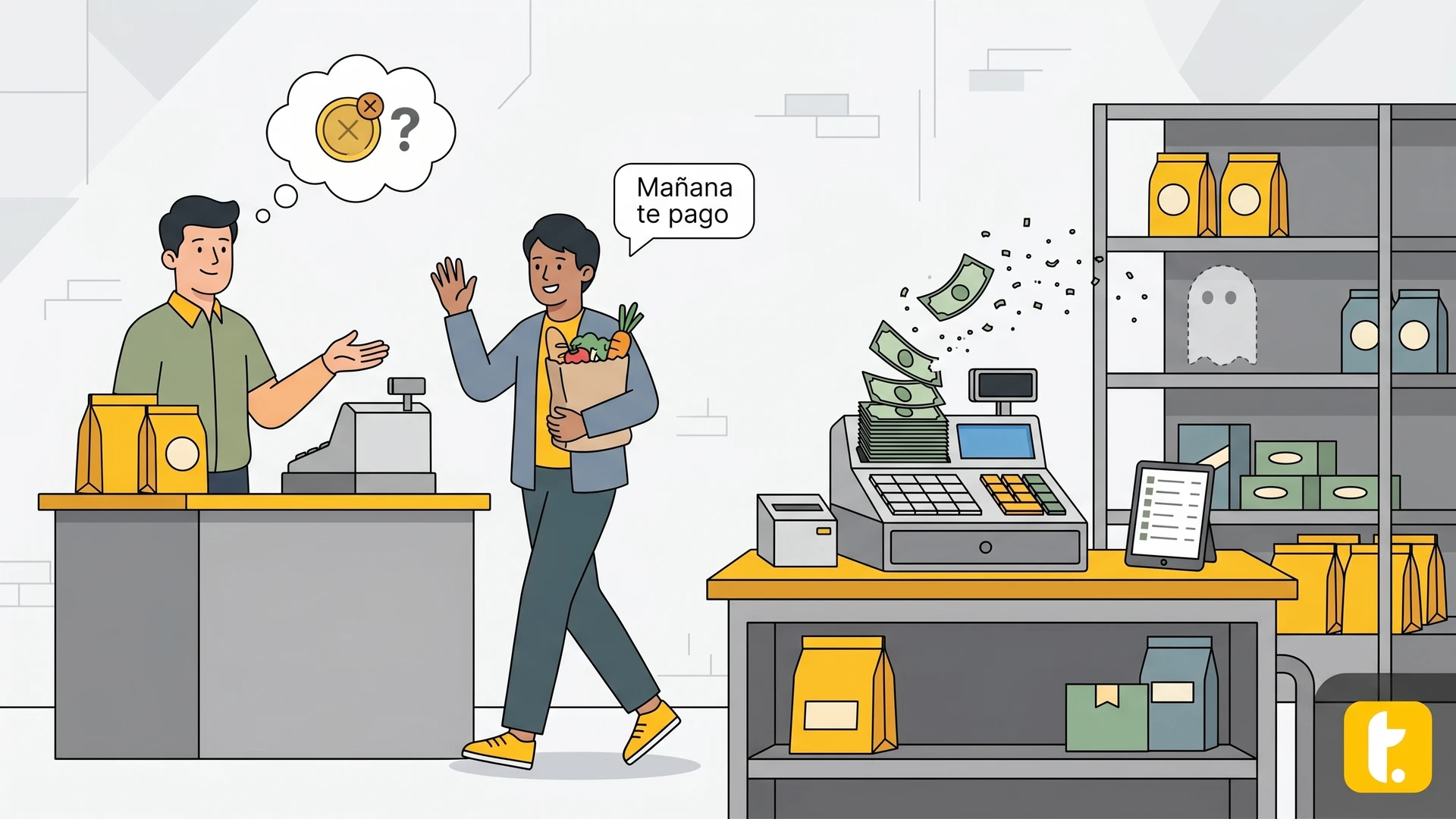 Clientes que prometen "mañana te pago" generan deudas invisibles que afectan la liquidez del negocio.