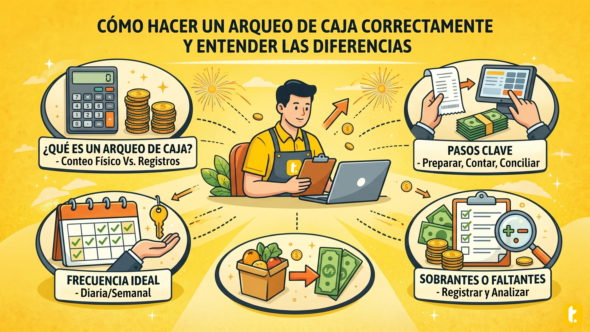 Usuario de Treinta llevando su inventario con un sistema