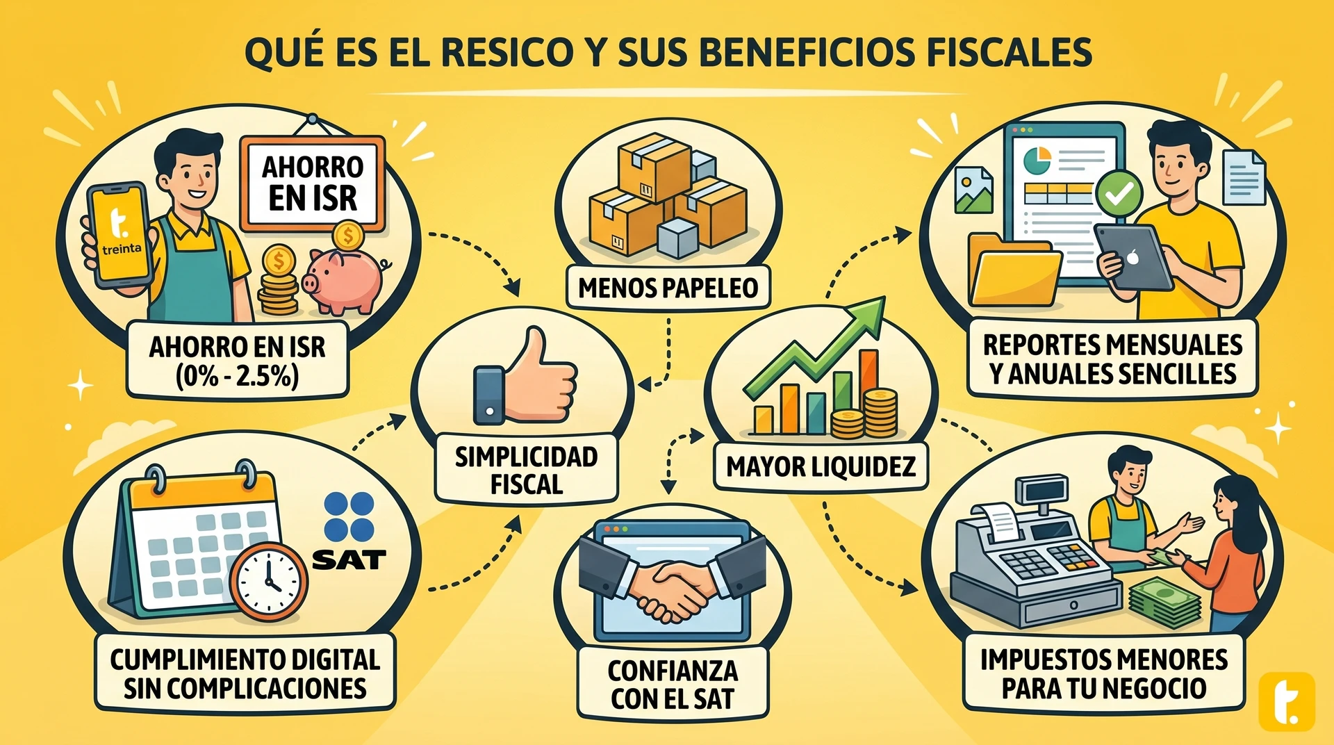 Usuario de Treinta llevando su inventario con un sistema