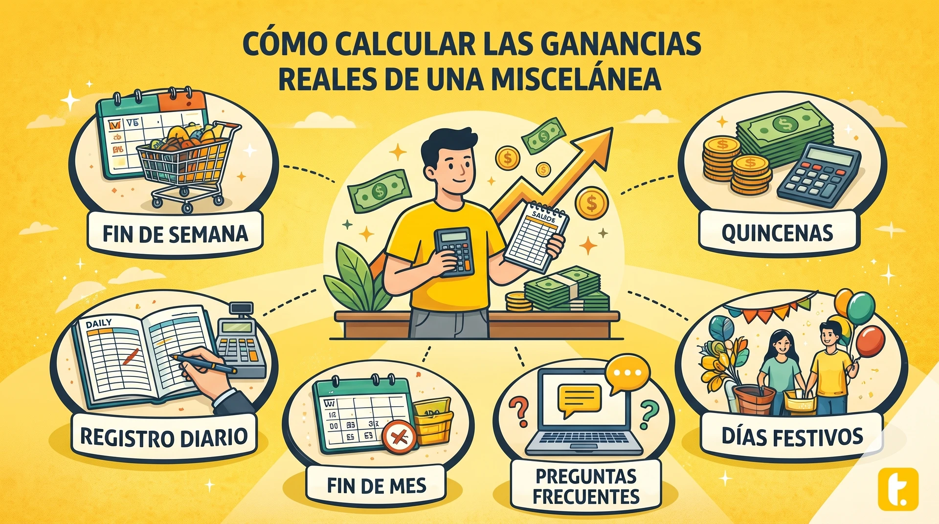 Usuario de Treinta llevando su inventario con un sistema