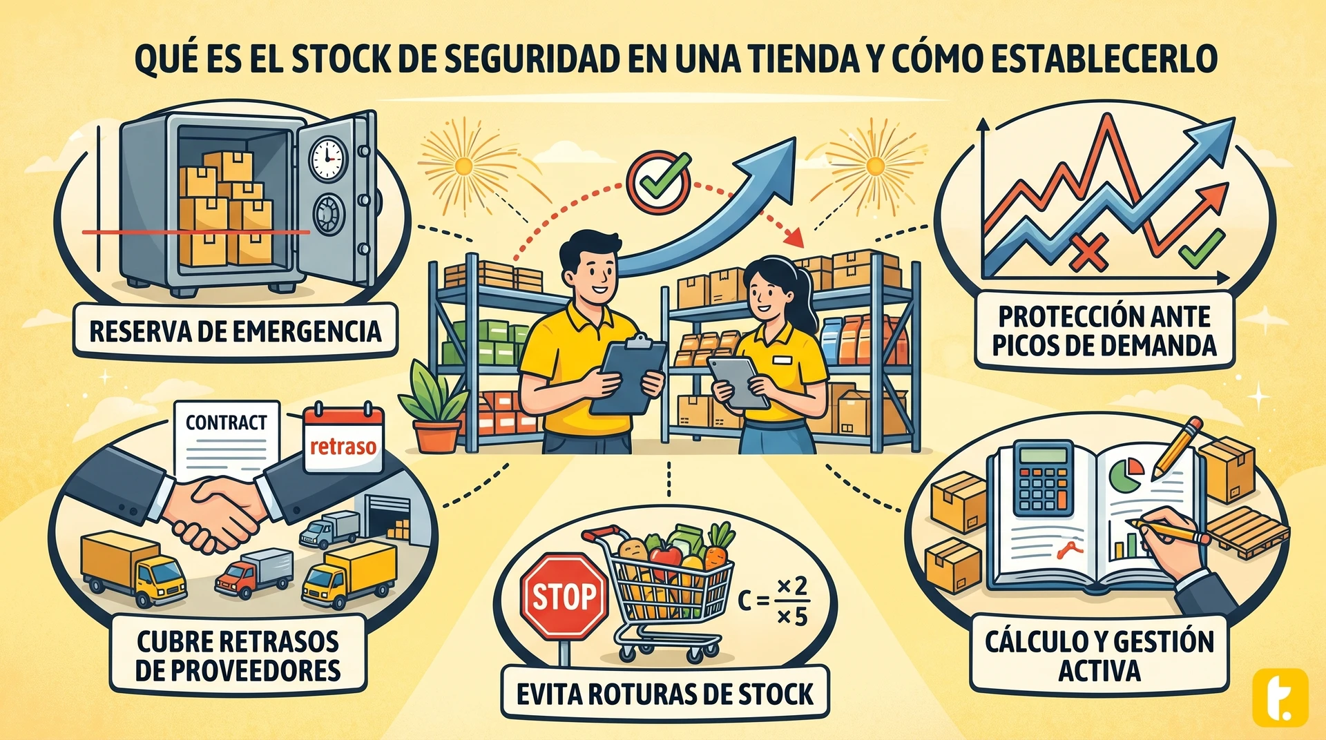 Usuario de Treinta llevando su inventario con un sistema