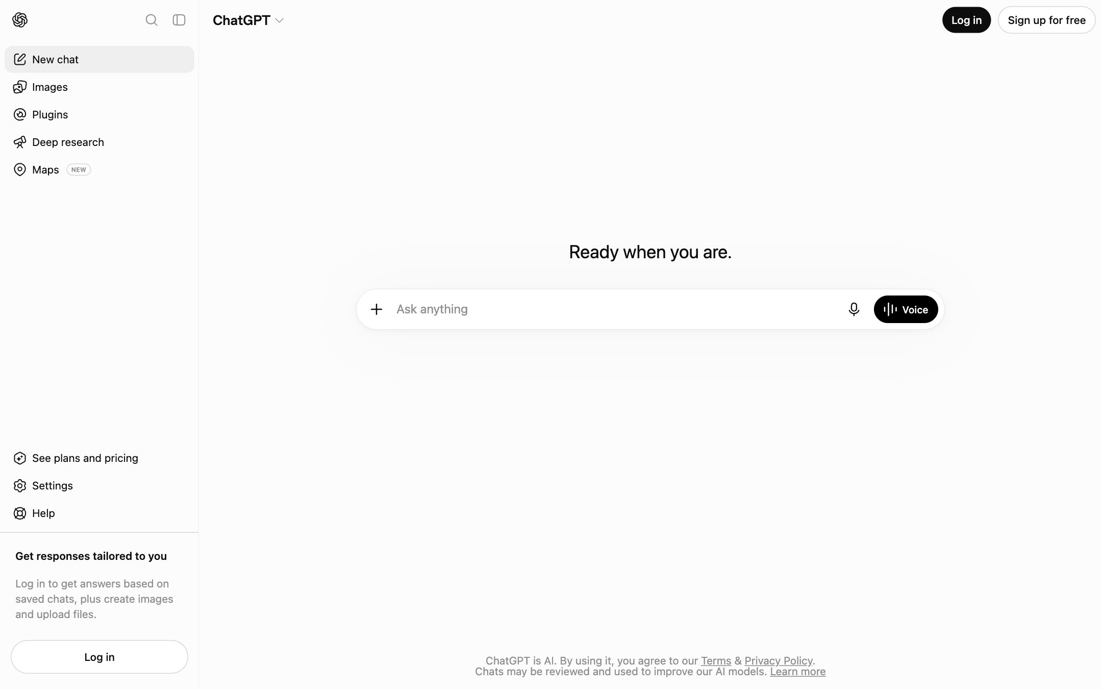 ChatGPT's interface with agent capabilities