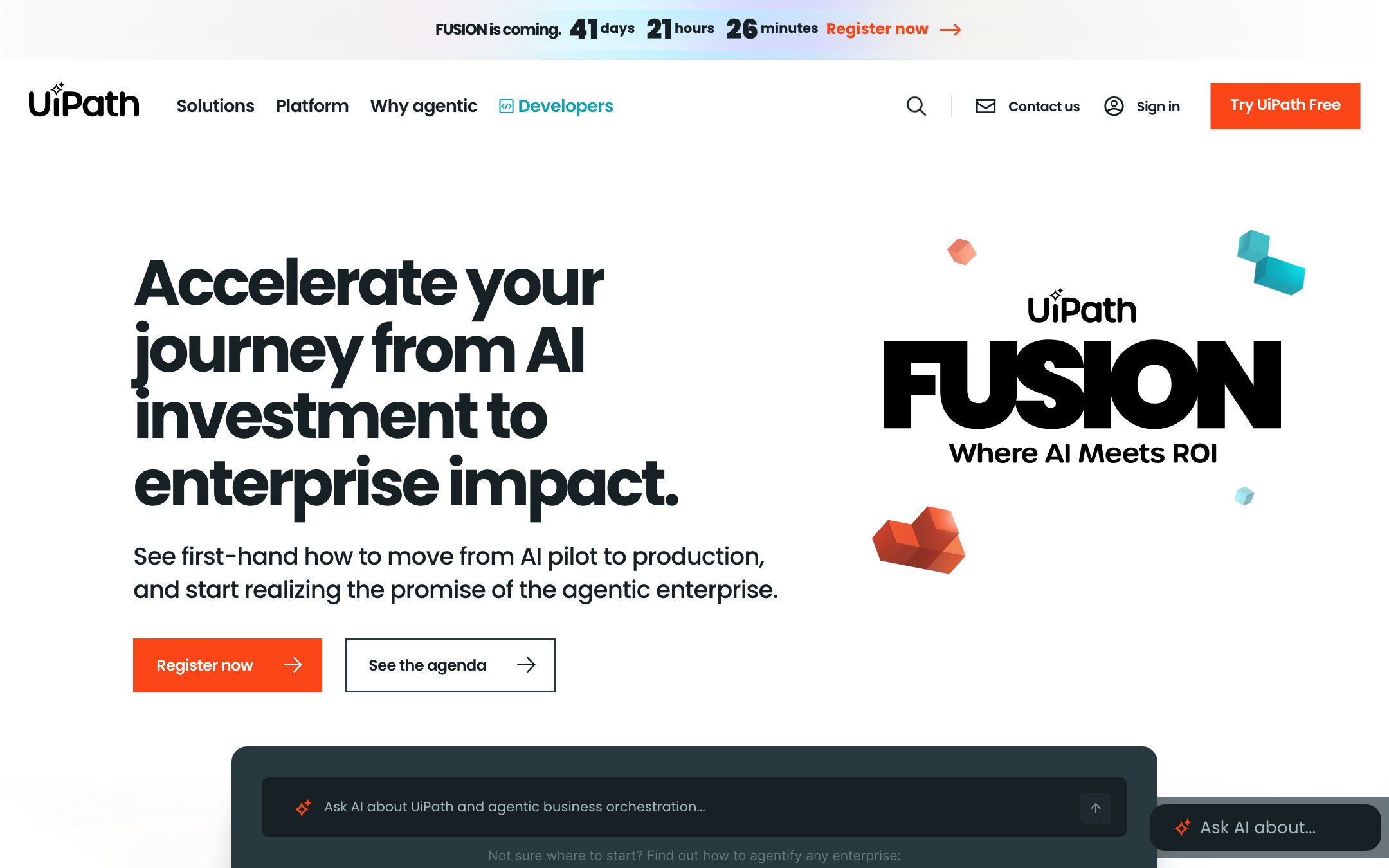 UiPath agentic automation platform
