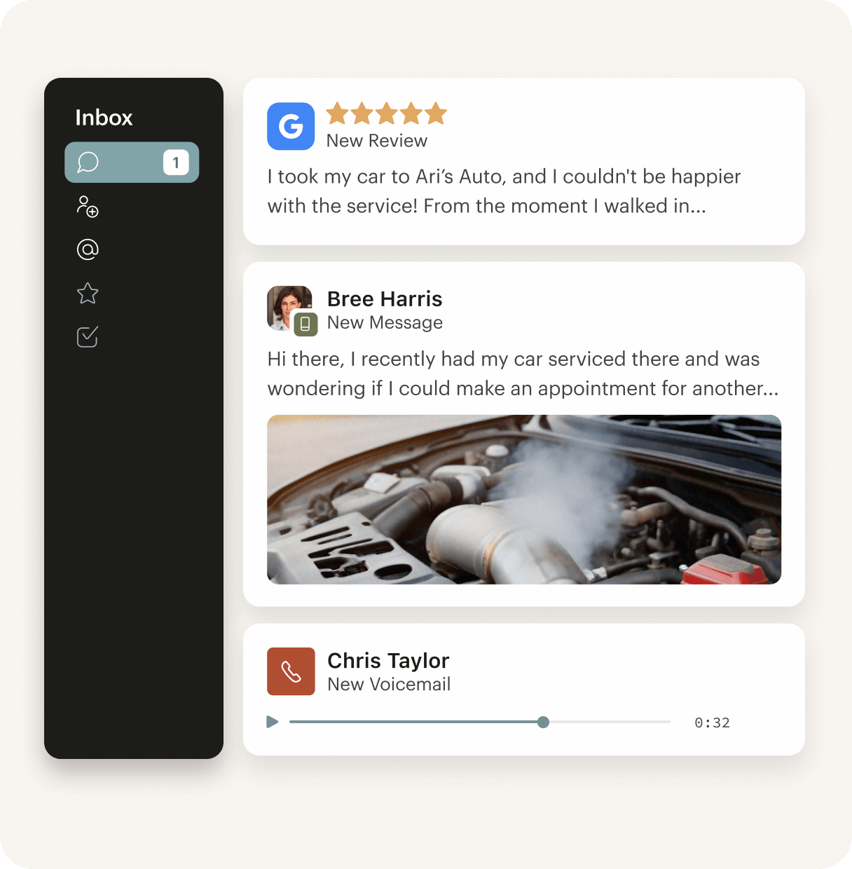 Podium's SMS-first customer inbox