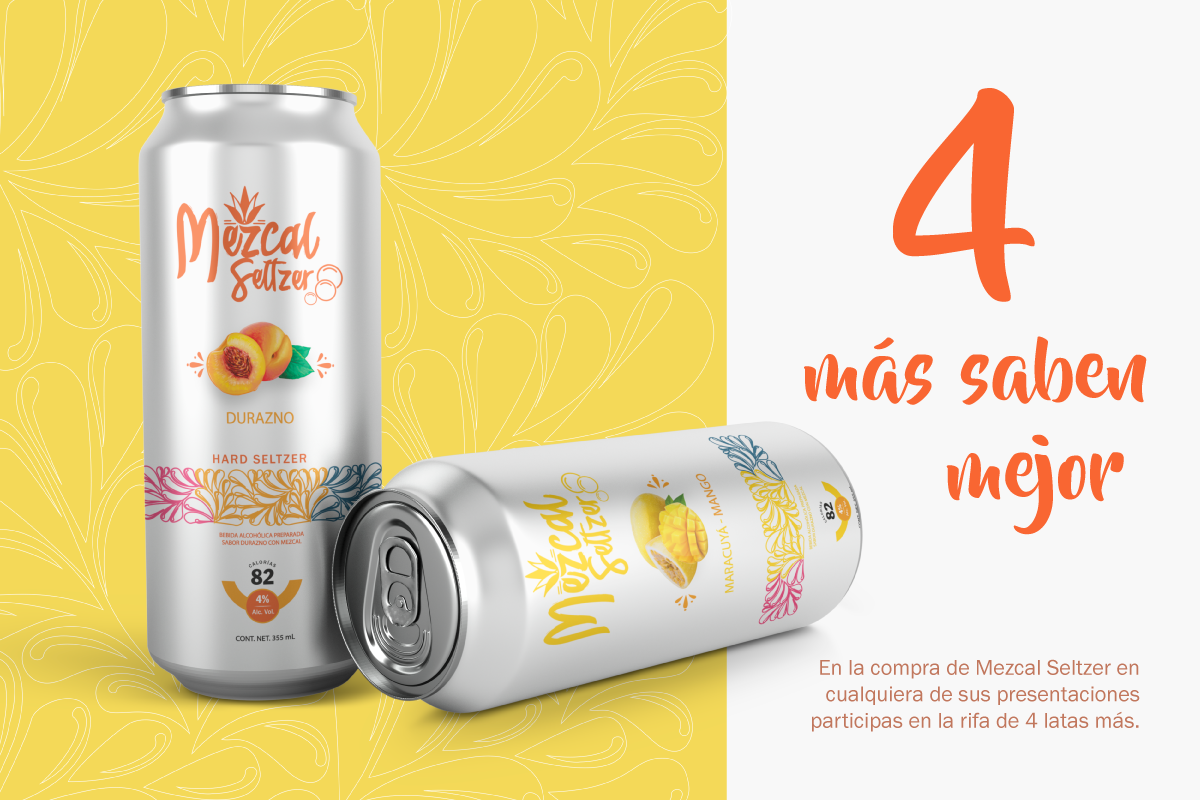 imagen de lata de mezcal seltzer