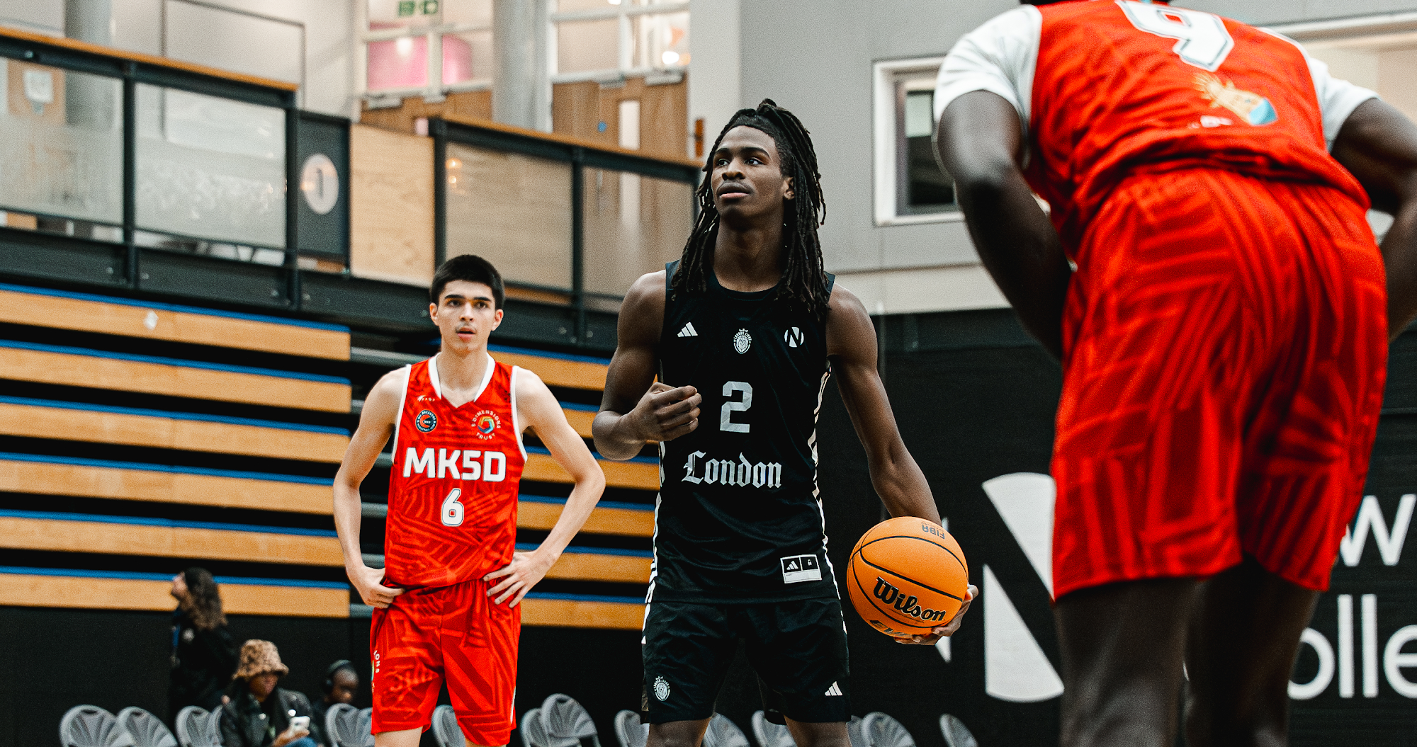 London Lions Academy player in action at New City College